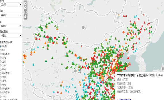 全国发电项目数据库